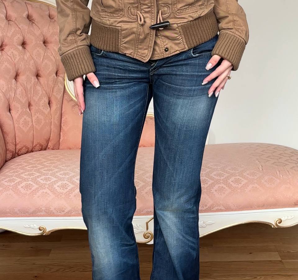 Gas flared jeans low rise