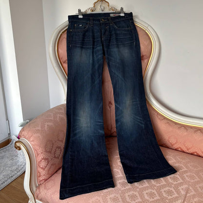 Gas flared jeans low rise