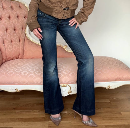 Gas flared jeans low rise