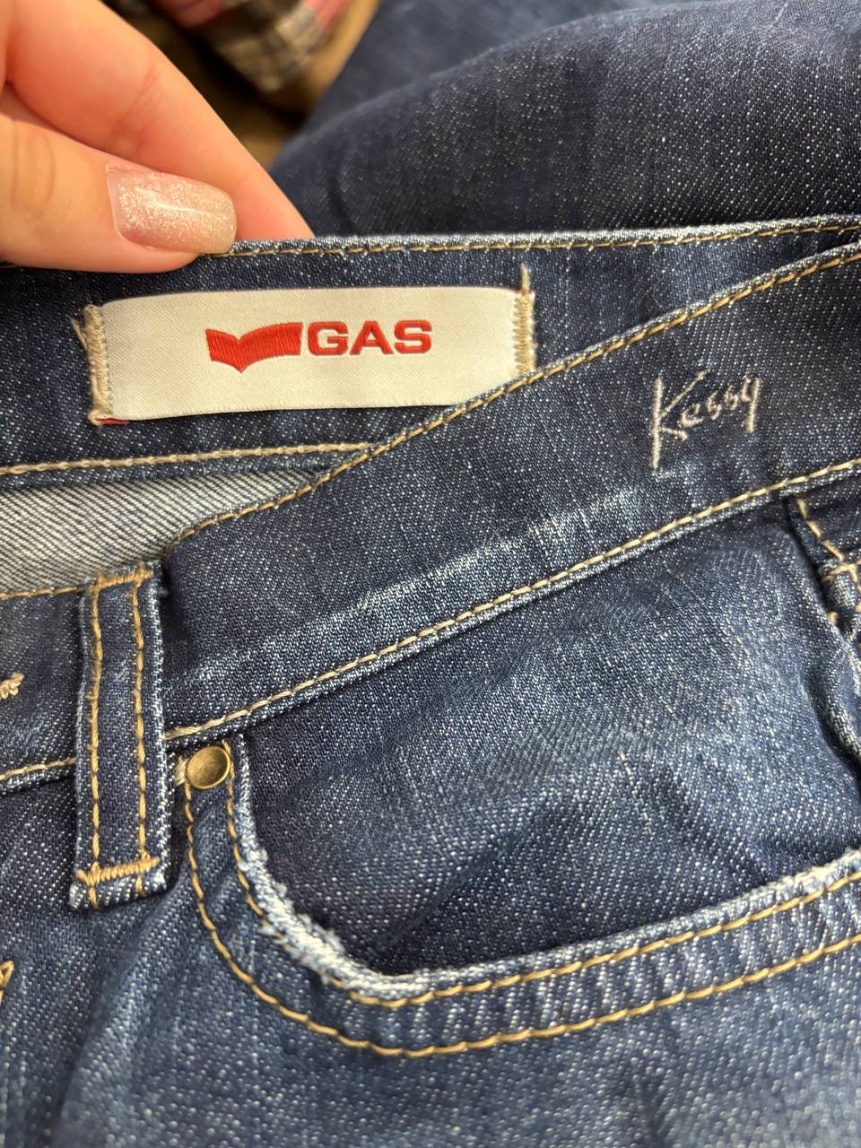 Gas flared jeans low rise