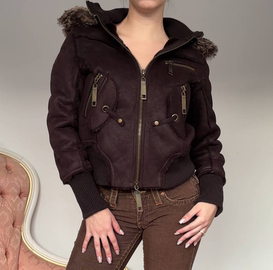 Italian coat zip-jacket bomber