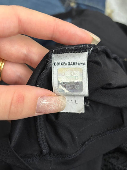 Dolce Gabbana camo top with mesh