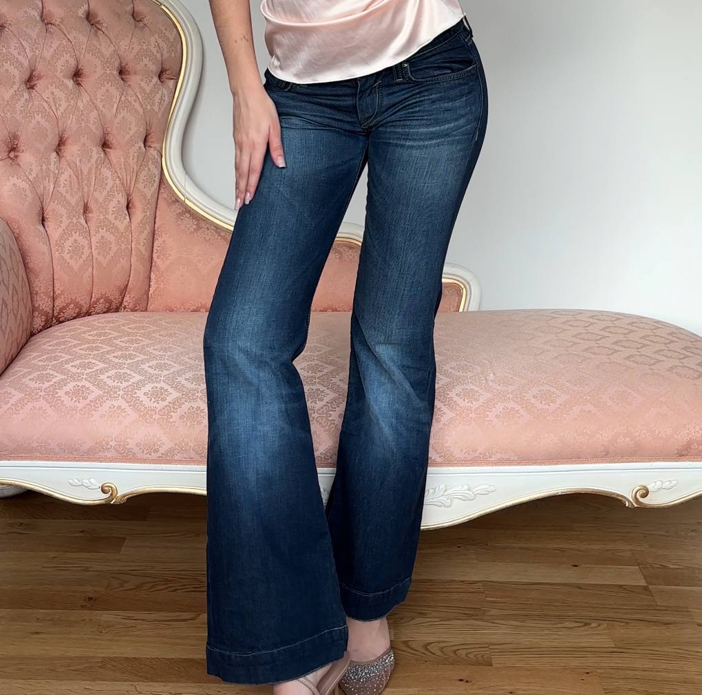 Gas flared jeans low rise