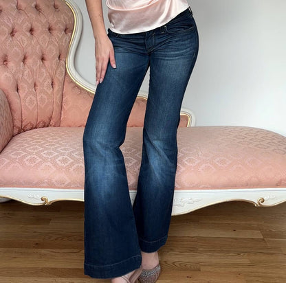 Gas flared jeans low rise