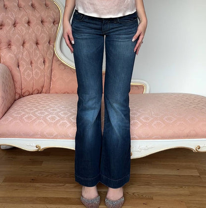 Gas flared jeans low rise