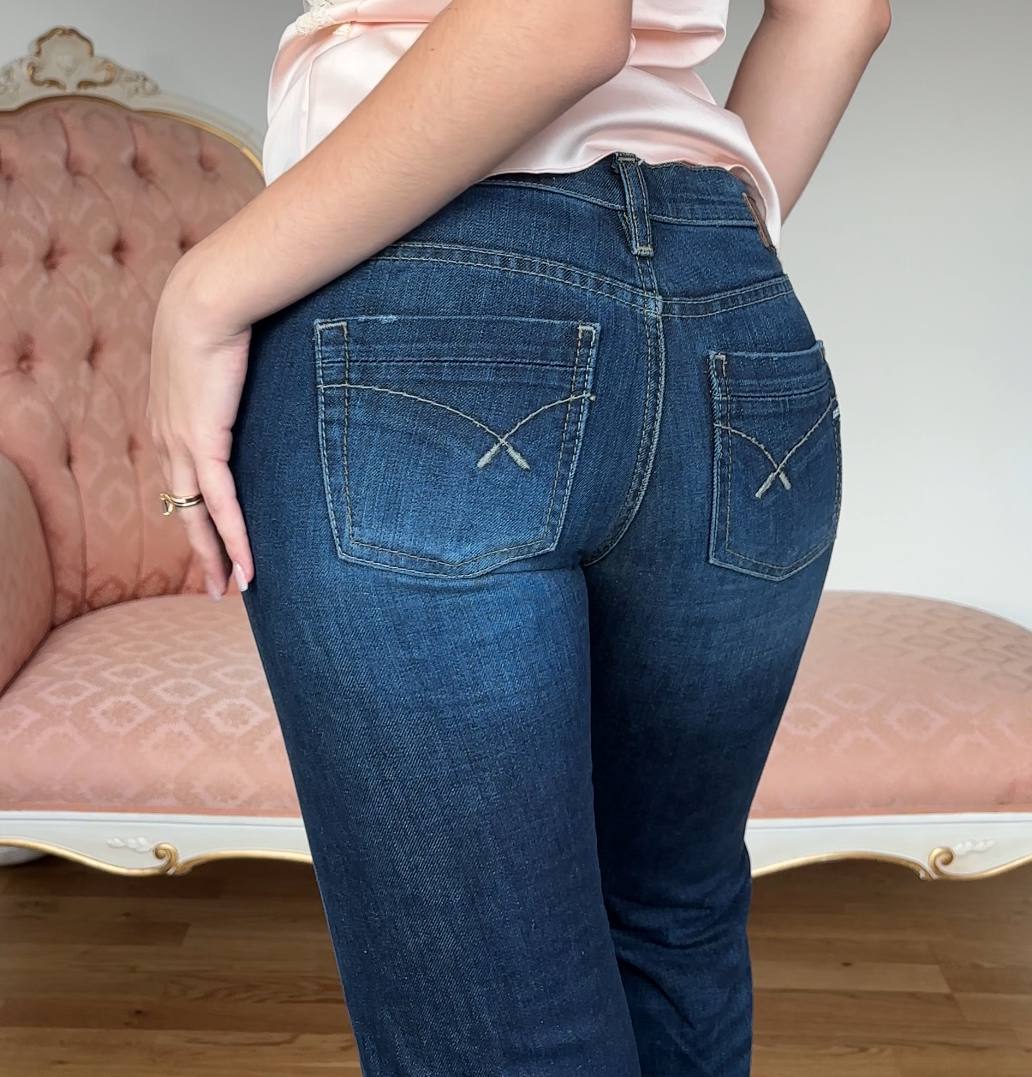 Gas flared jeans low rise