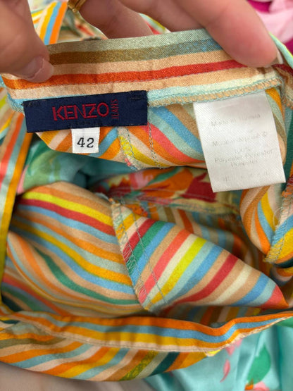 Kenzo skirt midi satin floral