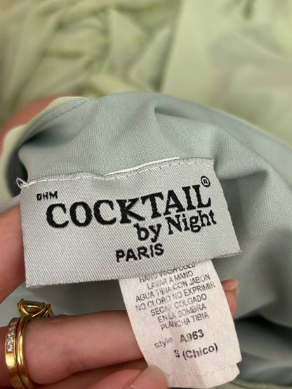 French mint dress embellished