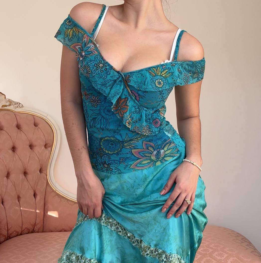 Benetton cami top asymmetrical