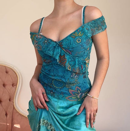 Benetton cami top asymmetrical