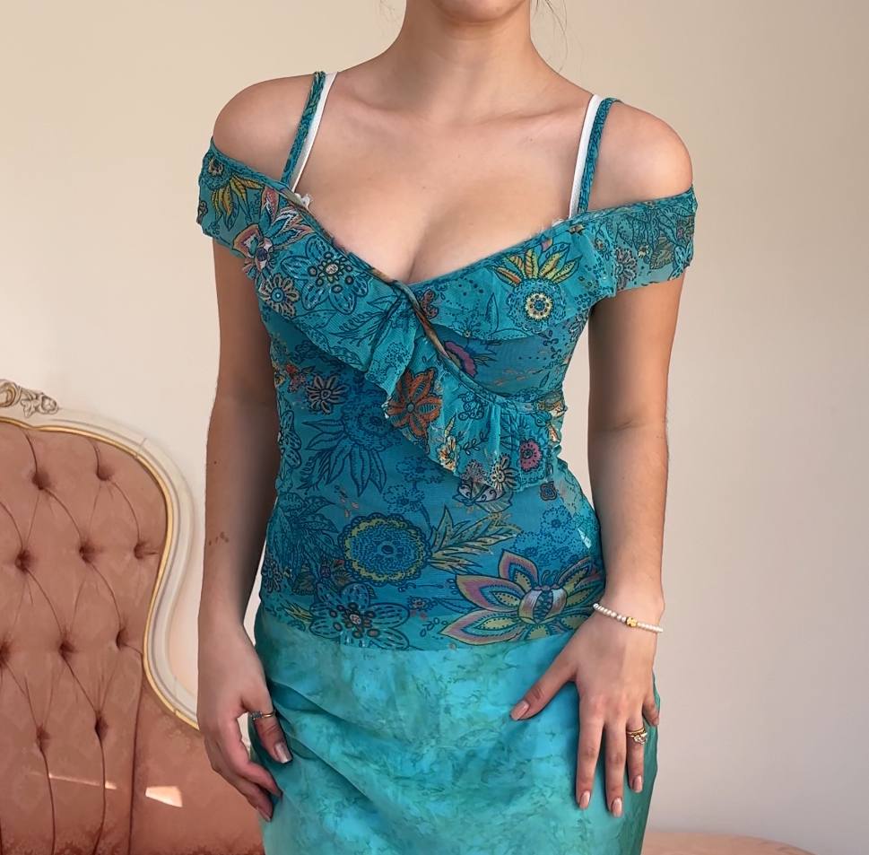 Benetton cami top asymmetrical