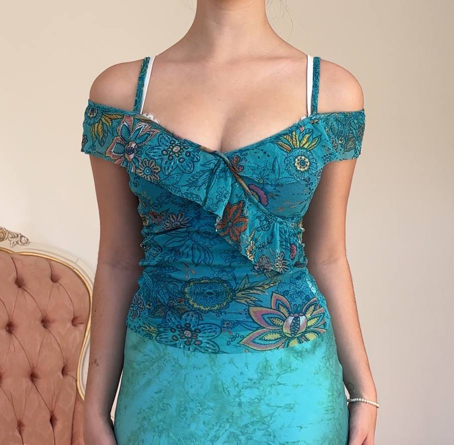 Benetton cami top asymmetrical