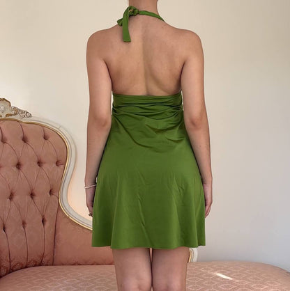 Italian designer dress green