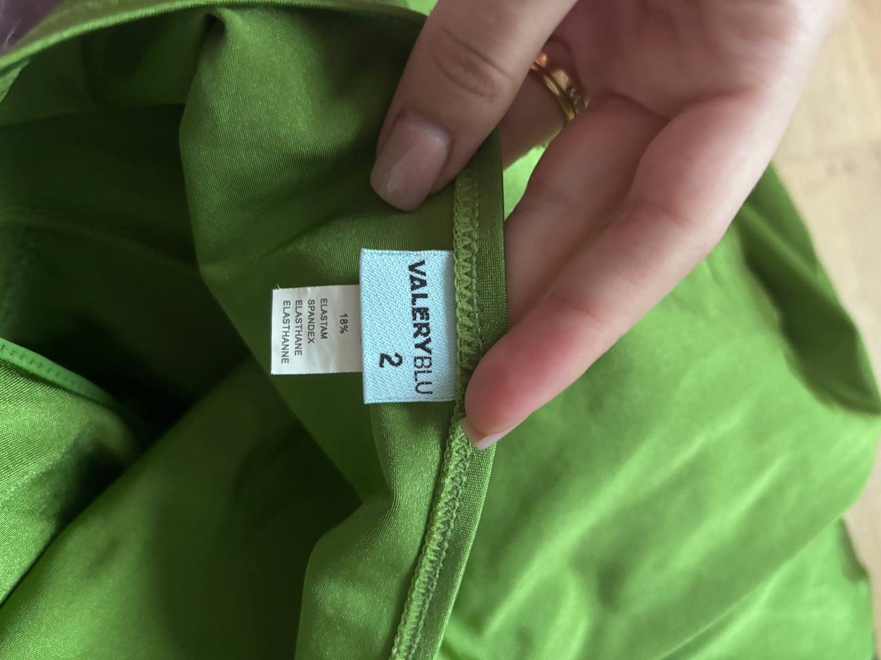 Italian designer dress green