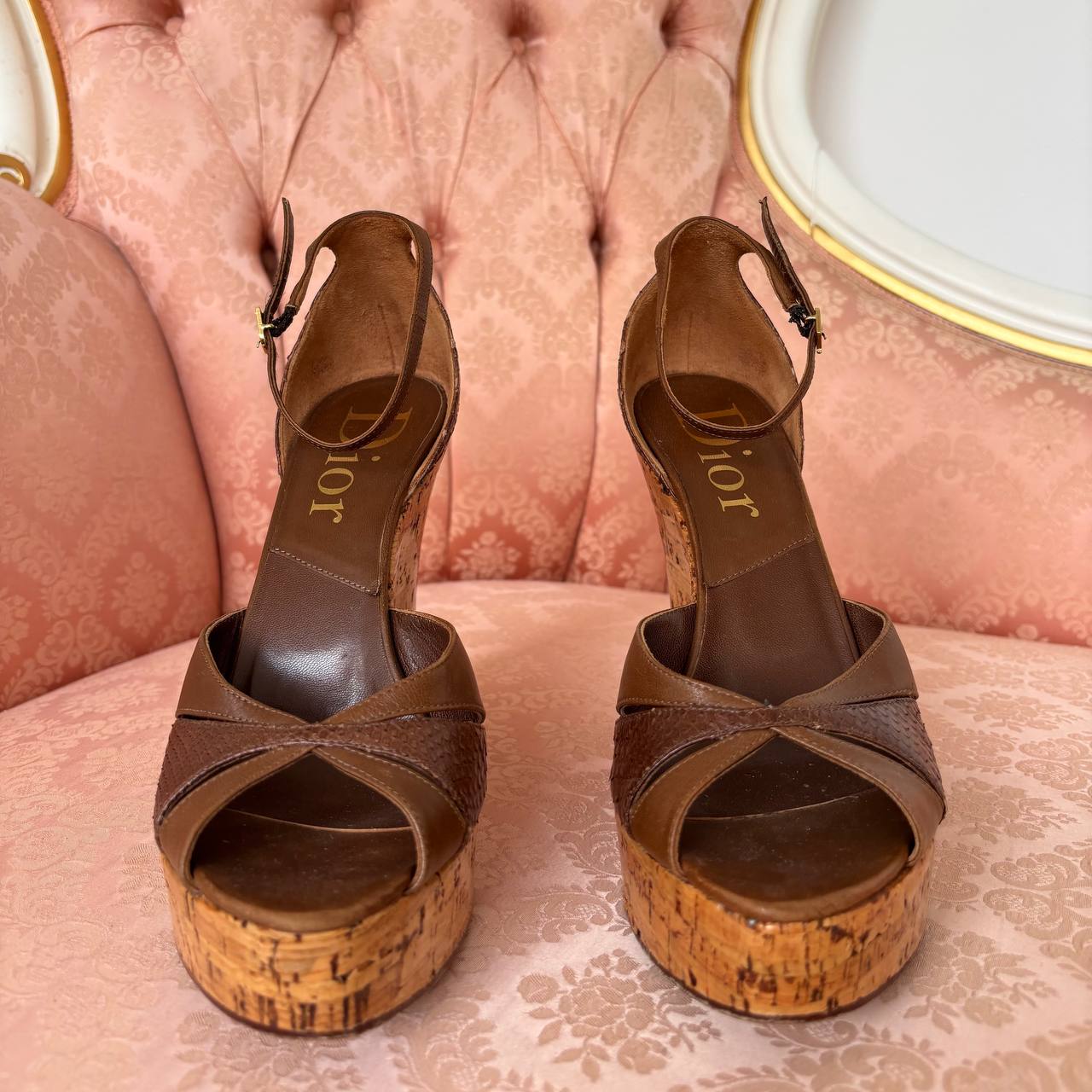 Dior wedges mules heels sandals