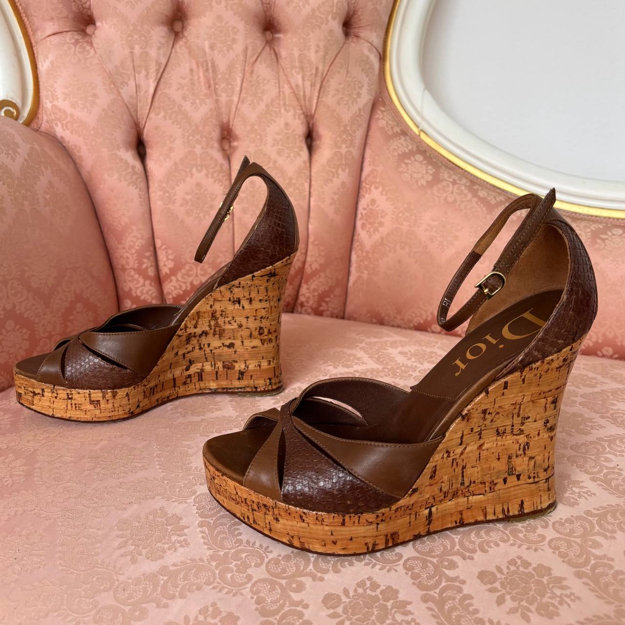 Dior wedges mules heels sandals