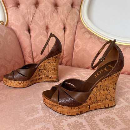 Dior wedges mules heels sandals