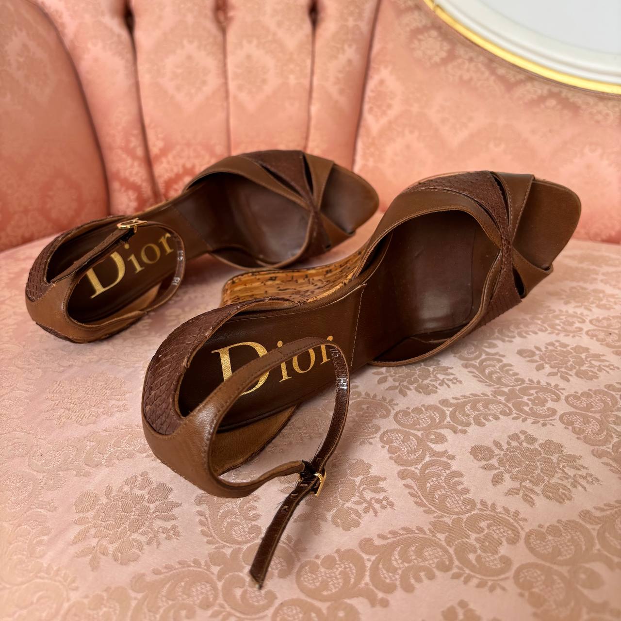 Dior wedges mules heels sandals
