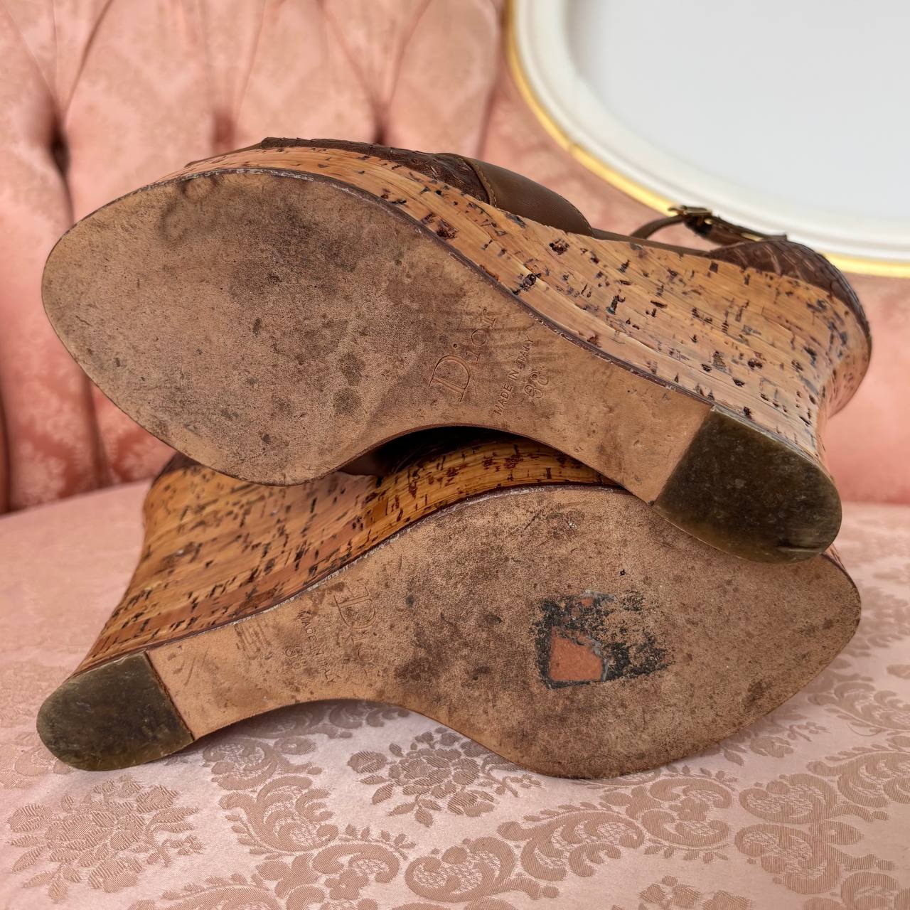 Dior wedges mules heels sandals
