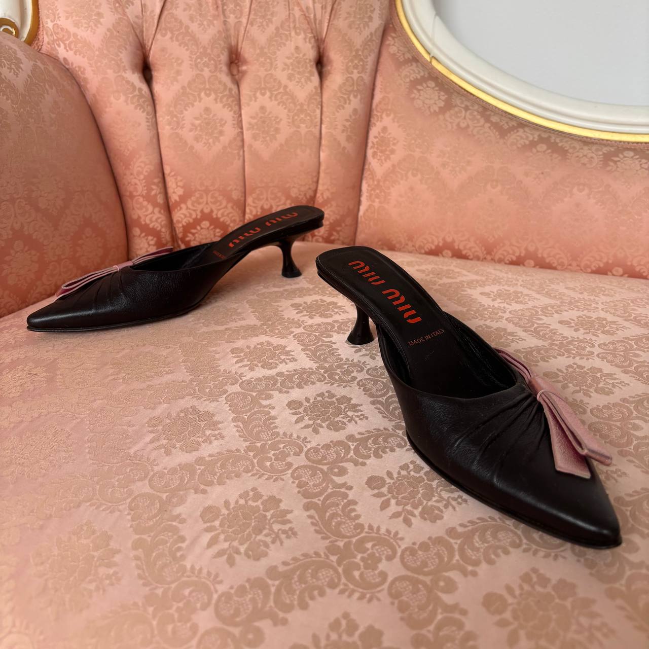 Miu Miu SS2000 mules heels