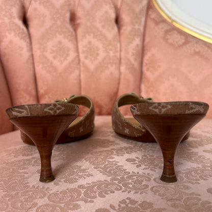 Louis Vuitton mules heels sandals