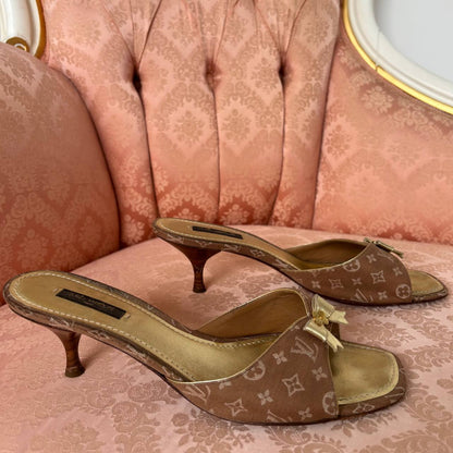 Louis Vuitton mules heels sandals