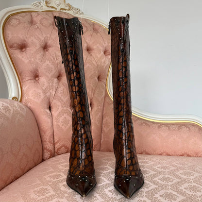 Luca Verdi boots vintage pointed heels
