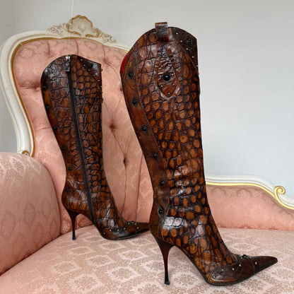 Luca Verdi boots vintage pointed heels