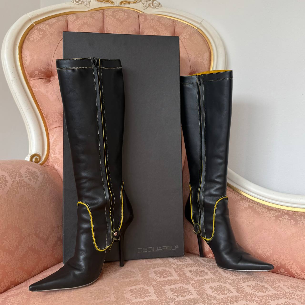 Dsquared2 boots vintage pointed heels