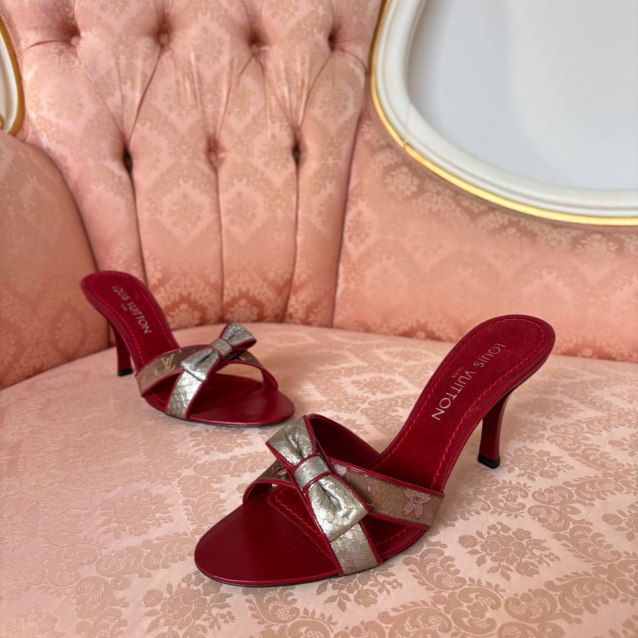 Louis Vuitton mules heels