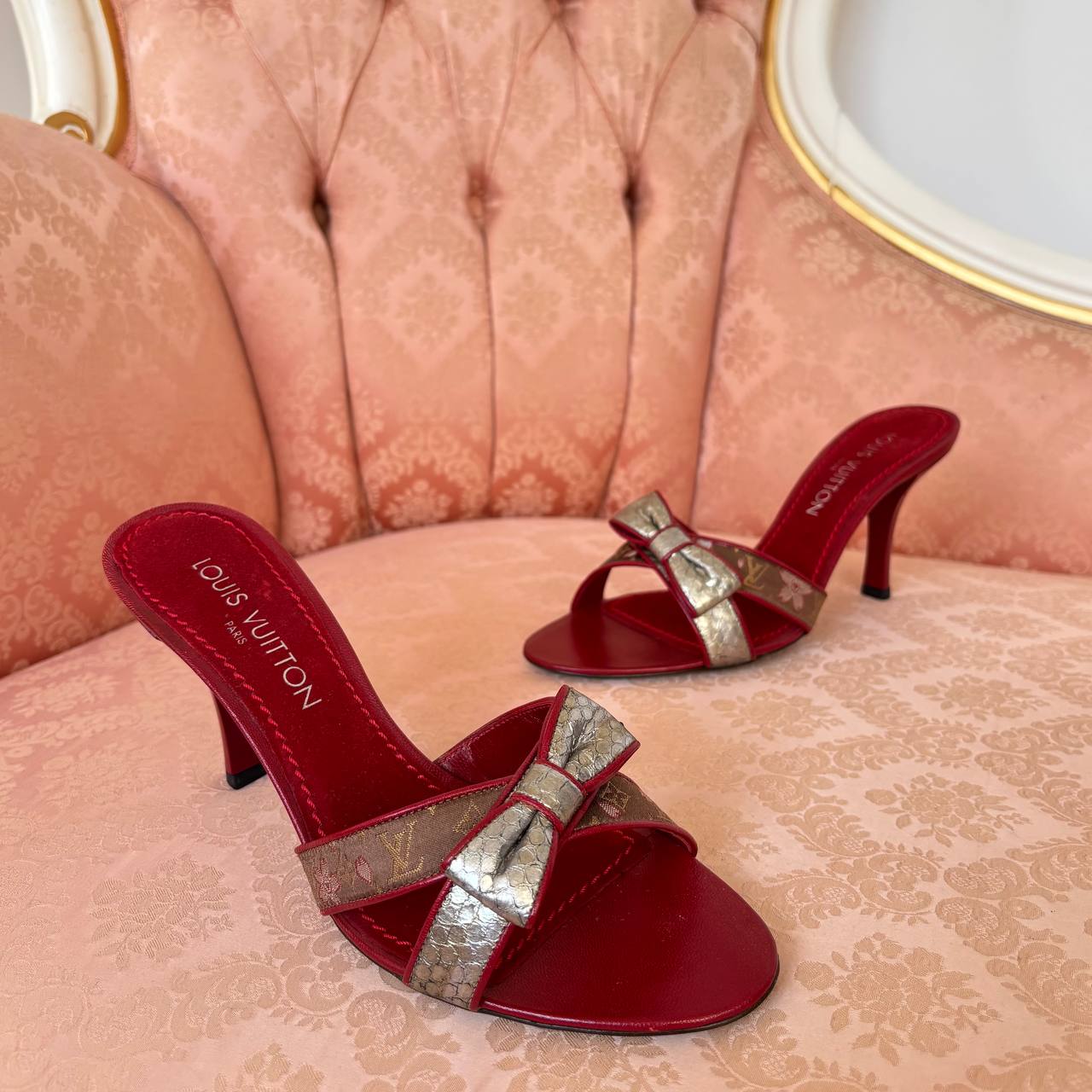 Louis Vuitton mules heels