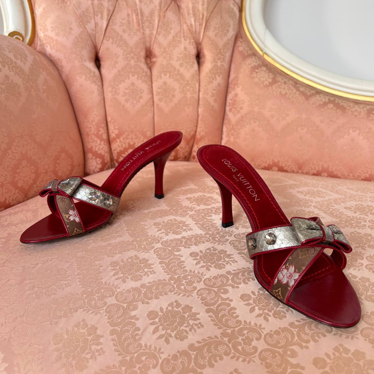 Louis Vuitton mules heels