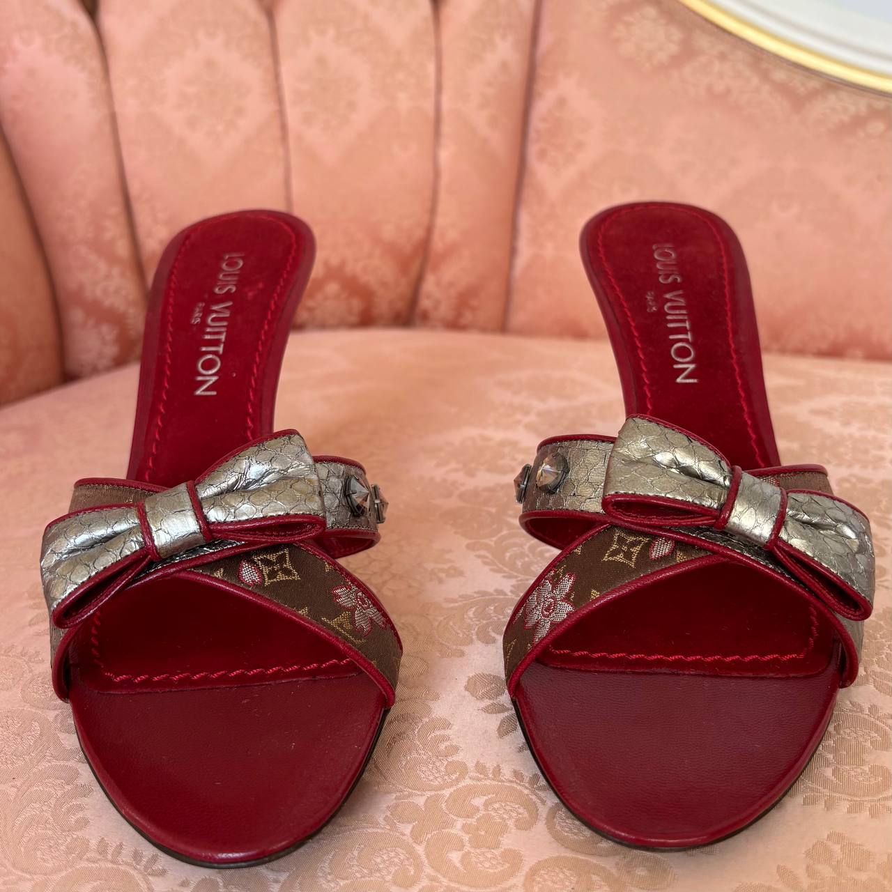 Louis Vuitton mules heels