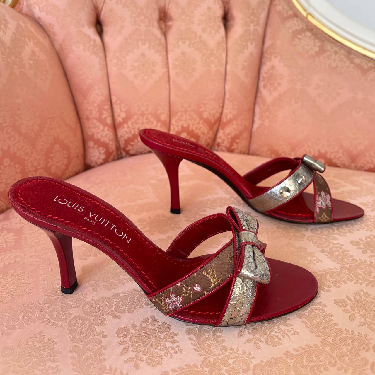 Louis Vuitton mules heels