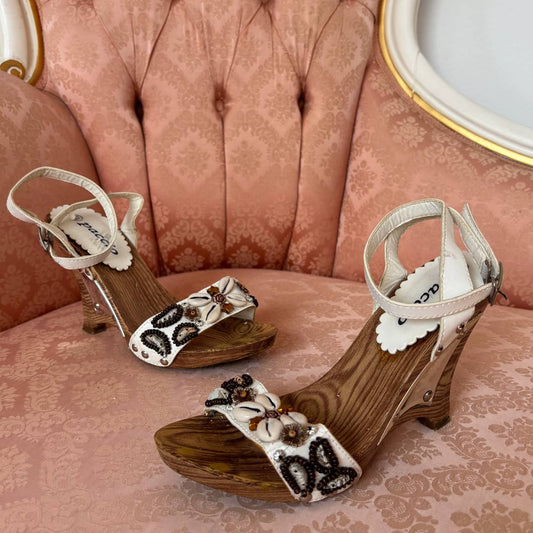 Italian designer wedges heels