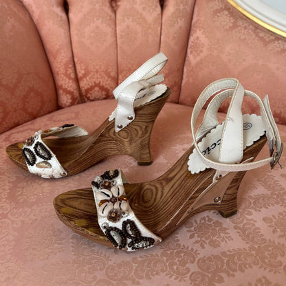 Italian designer wedges heels