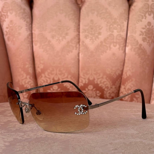 Chanel sunglasses vintage rimless