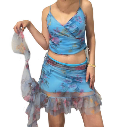 Italian skirt top cami set coord