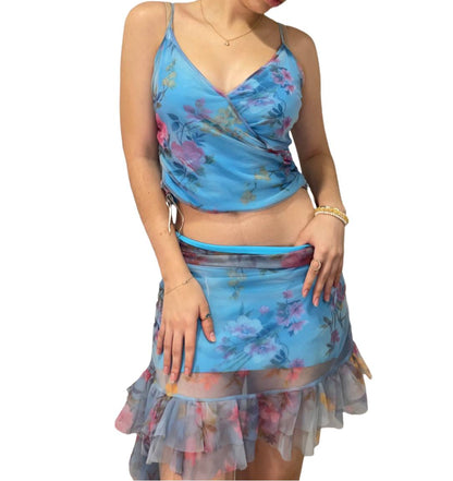Italian skirt top cami set coord