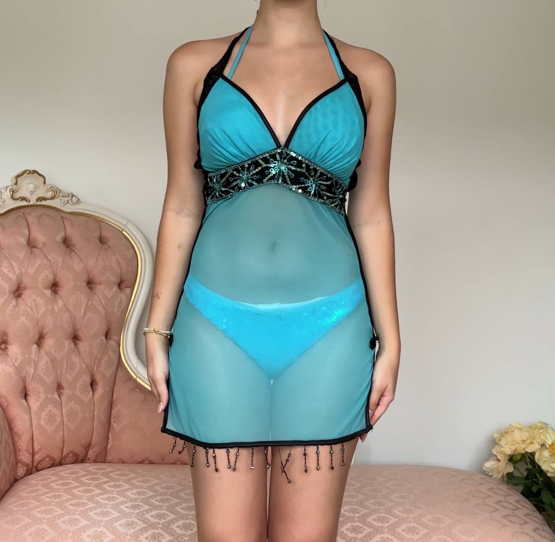 Italian sheer beachwear dress