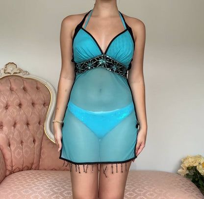 Italian sheer beachwear dress