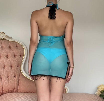 Italian sheer beachwear dress