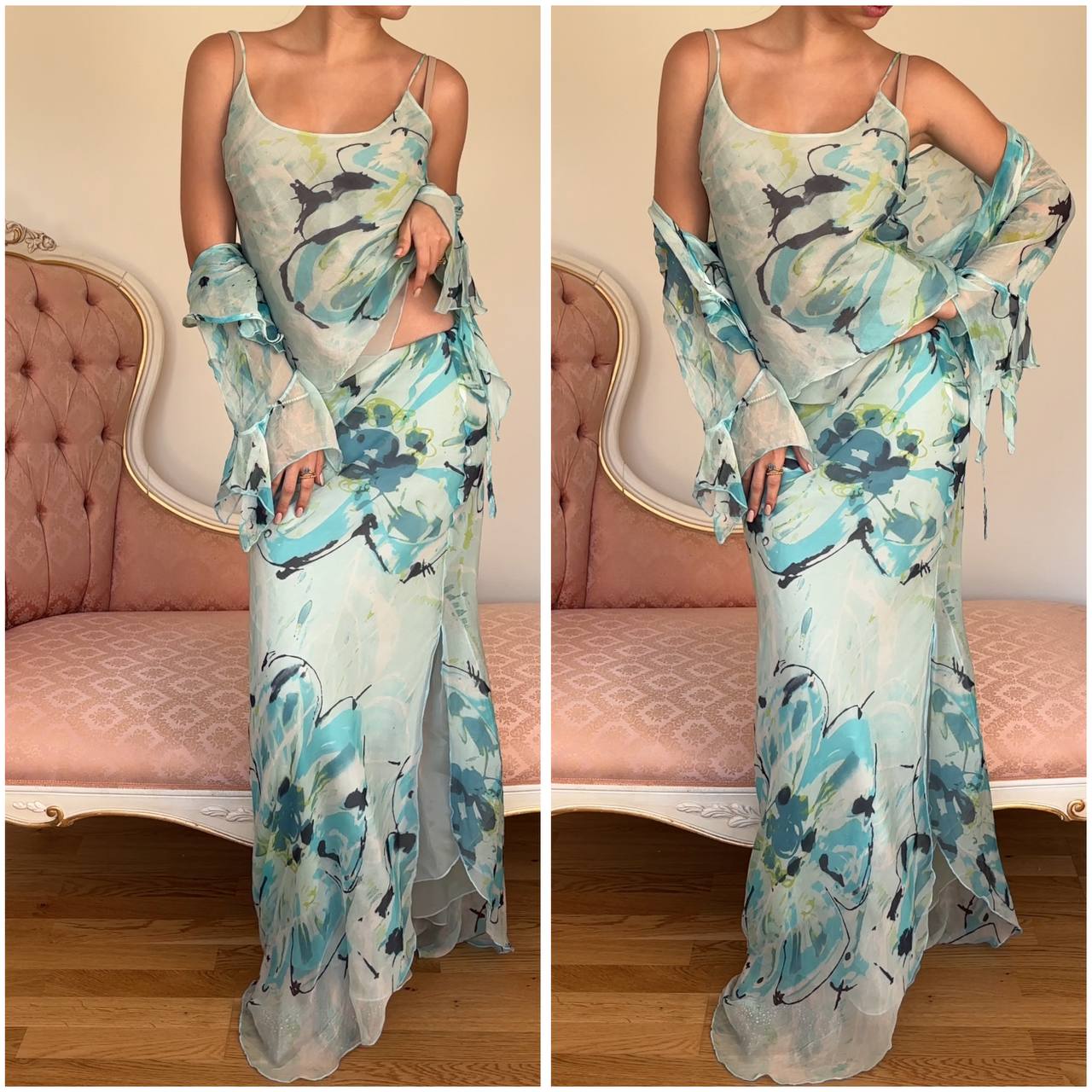 Ness Couture sheer dress set