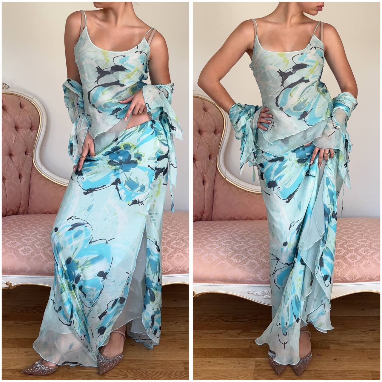 Ness Couture sheer dress set