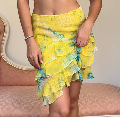 Italian Divina skirt mesh silk