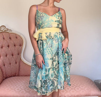 Italian dress mesh silk