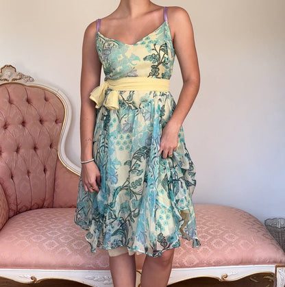 Italian dress mesh silk