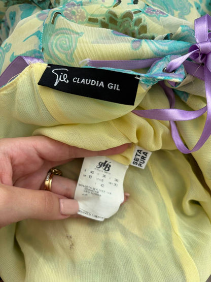 Italian dress mesh silk