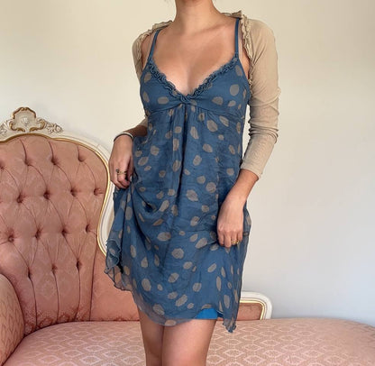 Blugirl dress polka dot blue