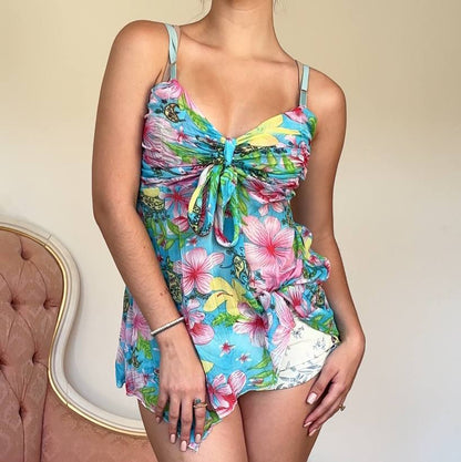 Italian cami top mesh